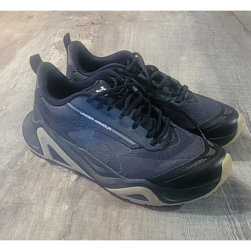 Under Armour Charged Commit TR 3 Navy Black Training Shoes 6007140-016 Mens 7.5